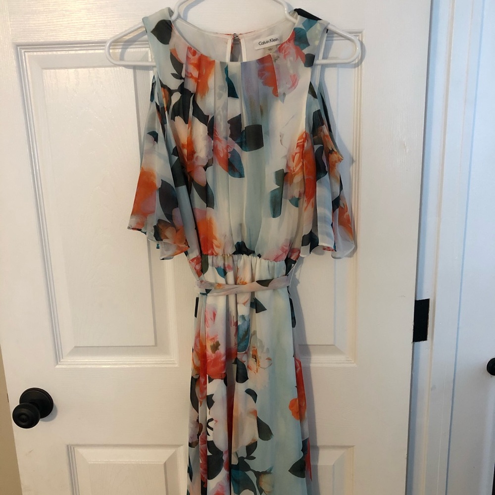 Calvin Klein floral printed dress